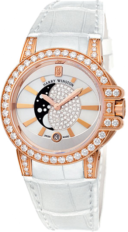 Harry Winston Ocean Lady Moon Phase 400UQMP36WC.MDO/D3.1 watch Replica